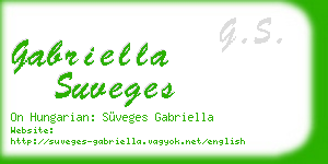 gabriella suveges business card