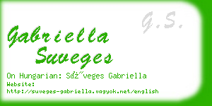 gabriella suveges business card